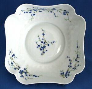 ̵ۥåʡĴƫ٥ʥɡߥƥӥ󥰥ܥ⡼ե󥹥ΡȥѡեBernardaud Myosotis 6 1/4 Square Serving Bowl Limoges France No Trim Perfect!