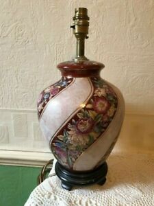 【送料無料】キッチン用品・食器・調理器具・陶器　ヴィンテージ中国の手エナメル磁器ランプ世紀の見事Vintage Chinese Hand Enamelled Porcelain Lamp 20th Century Stunning