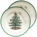 【送料無料】キッチン用品・食器・調理器具・陶器 スポデクリスマスツリーディナープレート新しい未使用Spode Christmas Tree Dinner Plates x 2 NEW & UNUSED