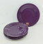 ̵ۥåʡĴƫץ졼ȥåȥåȷ翧ե4 Luncheon PLATES set lot mulberry purple FIESTA WARE 9 NEW