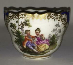 ̵ۥåʡĴƫڤƥޥ󥫥åץϥɤϡᰦλҶޤDelightful Antique Meissen Cup Hand Painted with Courting Children 1815