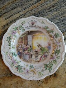 ̵ۥåʡĴƫ֥֥꡼إå졼ȥۡץ졼ȥХ롦ȥBrambly Hedge 'The Great Hall' Plate By Royal Doulton