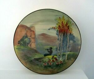 ̵ۥåʡĴƫʥ롦ɥȥ󥷥꡼åץ졼ȥѥΥѥͥ줿RARE ROYAL DOULTON SERIESWARE RACK PLATE - PIPES OF PAN D4784 - EXCELLENT !!