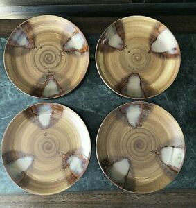 Sango SPLASH BROWN Salad Plate (8-1/4) SET OF FOUR (4) EUC三五スプラッシュブラウンサラダプレートセット※注意※NYからの配送になりますので2週間前後お時間をいただきます。人気の商品は在庫が無い場合がございます。ご了承くださいませ。サイズの種類の商品は購入時の備考欄にご希望のサイズをご記載ください。　携帯メールでの登録ですと楽天からのメールが届かない場合がございます。