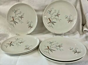 ̵ۥåʡĴƫߥåɥ꡼󥷥饭塼񵤤ޤޤʥեͥǥʡץ졼ȥåMid Century Modern Syracuse China Carefree Finesse 10 Dinner Plates set 6