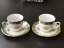 ̵ۥåʡĴƫӥȥꥢ륹Хåɥɥȥ४ȥꥢƥåפȥեǥΥåSet Of 2 Victoria Carlsbad gold trim Austria tea cups and saucers Flower