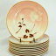 ̵ۥåʡĴƫ饭塼ޥХե饤ѥȥХץ졼ΥХSyracuse China Madame Butterfly Bread and Butter Plates 6 1/4 Rose on Peach