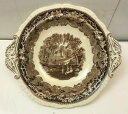 MASON'S VISTA BROWN IRONSTONE TRANSFERWARE LARGE ROUND BOWL W HANDLES - RARE!メイソンズビスタブラウン鉄鉱石転写器大きな丸いボウルハンドルレア※注意※NYからの配送になりますので2週間前後お時間をいただきます。人気の商品は在庫が無い場合がございます。ご了承くださいませ。サイズの種類の商品は購入時の備考欄にご希望のサイズをご記載ください。　携帯メールでの登録ですと楽天からのメールが届かない場合がございます。