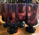 【送料無料】キッチン用品 食器 調理器具 陶器 ティフィンの年代のマデイラプラムセットアイスティーグラスフランシスコ会ガラス製品1970 039 s Madeira Plum Set of 4 Ice Tea Glasses by Tiffin - Franciscan Glassware