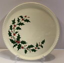 yzLb`piEHEE@C`Ciz[[WP[Lv[gZuOInCIx[Ehvb^Royal China Holly Large 11 1/2h Cake Plate Sebring Ohio Berry Round Platter HTF