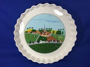 ̵ۥåʡĴƫܥåۥǥ󥭥å饦ɥ١󥰥ǥå奦ǥ󥰹Villeroy & Boch DESIGN NAIF 11 3/4 QUICHE Round Baking Dish WEDDING PROCESSION