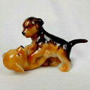 yzLb`piEHEE@CRyn[Q~jRNVtBMAXOĂRoyal Copenhagen Mini Collection 4 1/2 Figurine 2 Dogs Playing Wrestling #746