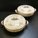 【送料無料】キッチン用品・食器・調理器具・陶器 ハビランドピンクのバラカバーキャセロールボウルアベイルズHaviland Pink Roses Covered ...