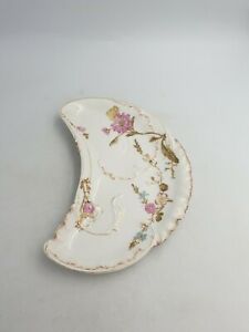 【送料無料】キッチン用品・食器・調理器具・陶器　アンティークハビランドリモージュフランスファイン磁器腎臓形の料理花のギルトANTIQUE HAVILAND LIMOGES FRANCE FINE PORCELAIN KIDNEY SHAPED DISH FLORAL GILT
