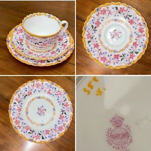 ̵ۥåʡĴƫƥߥȥ㥻åȥȥꥪåץɥץ졼ȤμǽʥեAntique Mintons 358 China Tea Set Trio Cup Saucer & Side Plate Collectable G