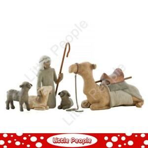 【送料無料】キッチン用品・食器・調理器具・陶器 柳の木羊飼いと安定した動物フィギュアクリスマス降誕Willow Tree - Shepherd and Stable Animals Figurine Christmas Nativity