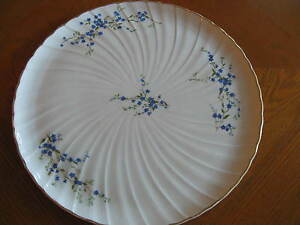 ̵ۥåʡĴƫ٥ʥɡ⡼塦ե󥹡ߥƥ顼ȻBernardaud Limoges France Myosotis Large Tart Dish 12-5/8