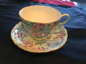 ̵ۥåʡĴƫ꡼󥰥ɥǥĥƥåץݥShelley England Melody Chintz Tea Cup Saucer Ripon Shape