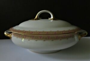 【送料無料】キッチン用品・食器・調理器具・陶器　ゲリンリモージュフランスチューリーンリッドWm Guerin Limoges France GUE2 Tureen & Lid