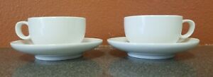 【送料無料】キッチン用品 食器 調理器具 陶器 デミタッセコーヒーティーカップソーサーセットクレートバレル ホワイト 磁器Demitasse Coffee Tea Cup Saucer Set X 2 Crate Barrel, White, Porcelain