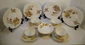 ̵ۥåʡĴƫϥӥɥ⡼弧ǥȥåȤĤΥܥ롢ץ졼ȡåHaviland & Co Limoges Porcelain Dessert Set 4 bowls, plates, & Cups w/saucers