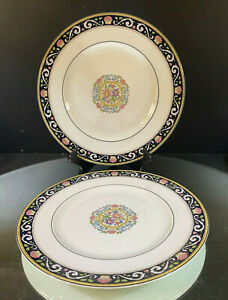 【送料無料】キッチン用品・食器・調理器具・陶器　ウェッグウッドラニーミードラブリーパターンディナープレートのセットセットWedgwood--Runnymeade--Lovely Pattern--Set of (2) Dinner Plates--(4) Sets of Two