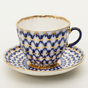 Cobalt Net Coffee Cup &amp; Saucer by Imperial Porcelain Russian Lomonosov LFZ IFZコバルトネットコーヒーカップソーサーインペリアル磁器ロシアロモノソフ※注意※NYからの配送になりますので2週間前後お時間をいただきます。人気の商品は在庫が無い場合がございます。ご了承くださいませ。サイズの種類の商品は購入時の備考欄にご希望のサイズをご記載ください。　携帯メールでの登録ですと楽天からのメールが届かない場合がございます。