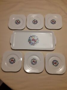 【送料無料】キッチン用品・食器・調理器具・陶器　ティルチェンロイトサービングディッシュとプレートフローラルデザインTIRCHENREUTH SERVING DISH AND 6 PLATES FLORAL DESIGN(3)