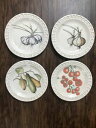 yzLb`piEHEE@EBAY\m}T_v[g̃ZbgC^Ag}g^}lMjjNō܂Set of 4 Williams Sonoma 8h Salad Plates - Made in Italy Tomatoes Onions Garlic