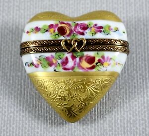 ̵ۥåʡĴƫơ⡼ϡȶܥåVINTAGE LIMOGES HEART TRINKET BOX