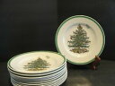 【送料無料】キッチン用品・食器・調理器具・陶器 クリスマスツリーサラダプレートSPODE CHRISTMAS TREE 12 SALAD PLATES