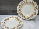 【送料無料】キッチン用品・食器・調理器具・陶器 ウェジウッドゴールドナポレオンアイビーリムスープボウルパターンのセットSet of 4 Wedgwood Gold Napoleon Ivy Rimmed Soup Bowls 9 Pattern 4135(3)