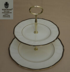 ̵ۥåʡĴƫåɥԥƥWedgwood Royal Lapis TWO TIER CAKE STAND