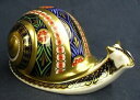 yzLb`piEHEE@CNE_[r[K[fJ^cy[p[EFCgЃGhS[hXgbp[Royal Crown Derby GARDEN SNAIL Paperweight Ltd Edt Gold Stopper