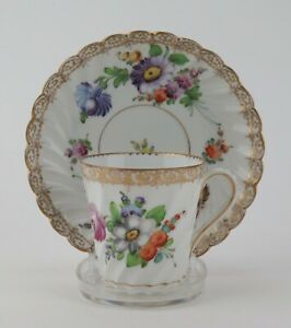 ̵ۥåʡĴƫɥ쥹ǥƫҤȼࡢɥʡȥѥˡDresden porcelain tea cup and saucer. Klemm, Donath & Co. c1900 (3).
