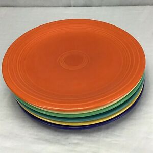 ̵ۥåʡĴƫơե쥹ȥץ졼ȡդåVintage Fiestaware 9 1/2 Luncheon Plates. Set of 6 With Stamp