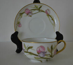 【送料無料】キッチン用品・食器・調理器具・陶器　ブラックマンヘンダーソン・リモージュカップ、ソーサーセットのサイン入りBLACKMAN & HENDERSON LIMOGES CUP WITH SAUCER SET SIGNED