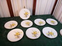 yzLb`piEHEE@Be[WTSReBICG[[YT_v[g8 Beautiful Vintage Sango Cotillion Yellow Rose Salad Plates