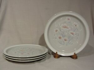 ̵ۥåʡĴƫΥȡ󥦥եǥʡץ졼ȥåȥNoritake Stoneware Ice Flower B976 Dinner Plates - Set of 4 - EXCELLENT