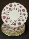 yzLb`piEHEE@pv[gX|f卲vXp[vS[hjA~g7 Bread Plates - Spode Colonel Puce Purple Gold 395839 NEAR MINT