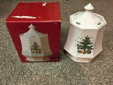 【送料無料】キッチン用品・食器・調理器具・陶器 クリスマスタイムクッキージャー蓋クリスマスツリーパターン八角形ボックスNIKKO Christmastime Cookie Jar w/Lid Christmas Tree Pattern Octagon Shape w/Box
