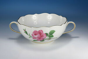 ̵ۥåʡĴƫޥåɥץܥ륽ʤMeissen Red Rose Soup Bowl Without Saucer 1.Wahl