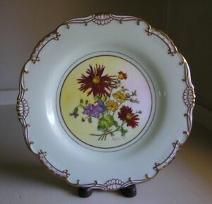 ̵ۥåʡĴƫߥȥ󥵥󥳥륯ϥɥڥȥեǥʡץ졼ȥɥȥMinton Signed J Colclough Hand Painted Floral Dinner Plate Gold Trim