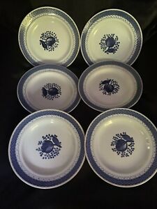 ̵ۥåʡĴƫƥ륳ڥϡ󥻥åȥ֥ե󥹥ǥʡץ졼Antique Royal Copenhagen Set of 6 Fajance DInner Plates