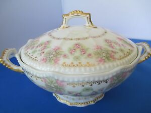 ̵ۥåʡĴƫ⡼塢ե󥹥ʥ᡼Сڥܥ롢̤ΤΥѥLimoges, France - Wanamaker Covered Vegetable Bowl, Unknown Pattern