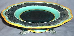 ̵ۥåʡĴƫɥåɥޥꥫɥԥ㡼󥿡­­WEDGWOOD C1876 MAJOLICA CAKE STAND PICTURE CENTER & PAW FEET