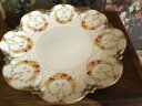 yzLb`piEHEE@󏭂ȃAeB[N{[`CifU[gAXC[cThCb`v[gS[hRare Antique AYNSLEY Bone China Dessert, Sweets/Sandwich Plate Gold c1875-1890s