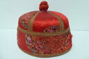 【送料無料】キッチン用品・食器・調理器具・陶器 アンティーク伝統的な中国シルク刺繍キャップ喫煙帽子ANTIQUE TRADITIONAL CHINESE SIL...