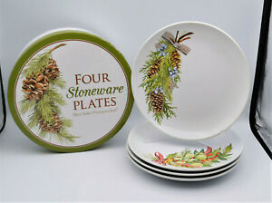 Set Of 4 Mary Lake-Thompson Stoneware Winter Small Plates One Hundred 80 Degreesメアリー湖トンプソンストーンウェア冬の小版百度のセット※注意※NYからの配送になりますので2週間前後お時間をいただきます。人気の商品は在庫が無い場合がございます。ご了承くださいませ。サイズの種類の商品は購入時の備考欄にご希望のサイズをご記載ください。　携帯メールでの登録ですと楽天からのメールが届かない場合がございます。