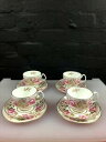 4 x Coalport Rose Pattern Tea Trios Cups Saucers and Side Plates Set RARE×コールポートローズパターンティートリオカップソーサーとサイドプレートセット※注意※NYからの配送になりますので2週間前後お時間をいただきます。人気の商品は在庫が無い場合がございます。ご了承くださいませ。サイズの種類の商品は購入時の備考欄にご希望のサイズをご記載ください。　携帯メールでの登録ですと楽天からのメールが届かない場合がございます。